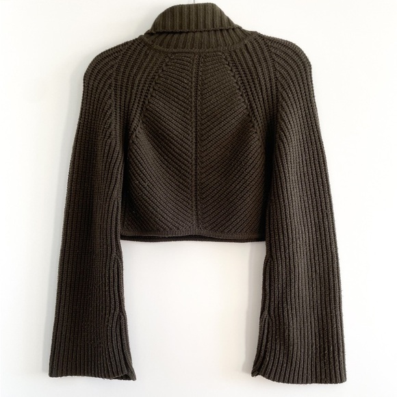 A.L.C. Ribbed Crop Wool Sweater - Picture 9 of 12